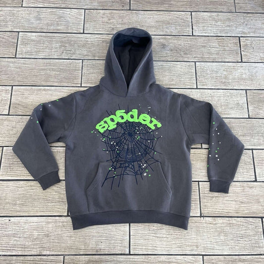 Sp5der hoodie Black/Green