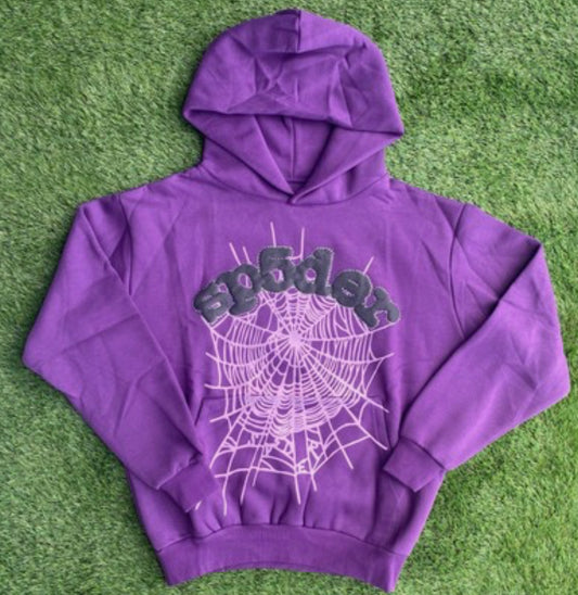 Sp5der hoodie Purple
