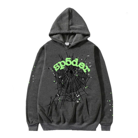 Sp5der hoodie Black/Green