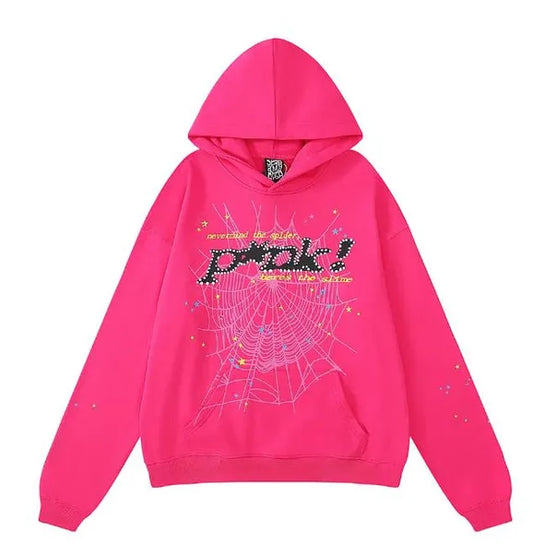 Sp5der hoodie Pink